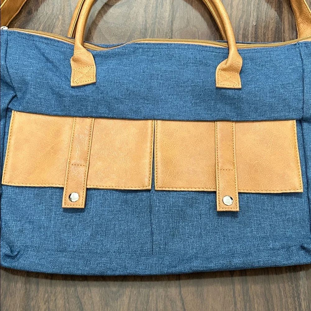 AARP Stylish Canvas Courier Tote Bag
